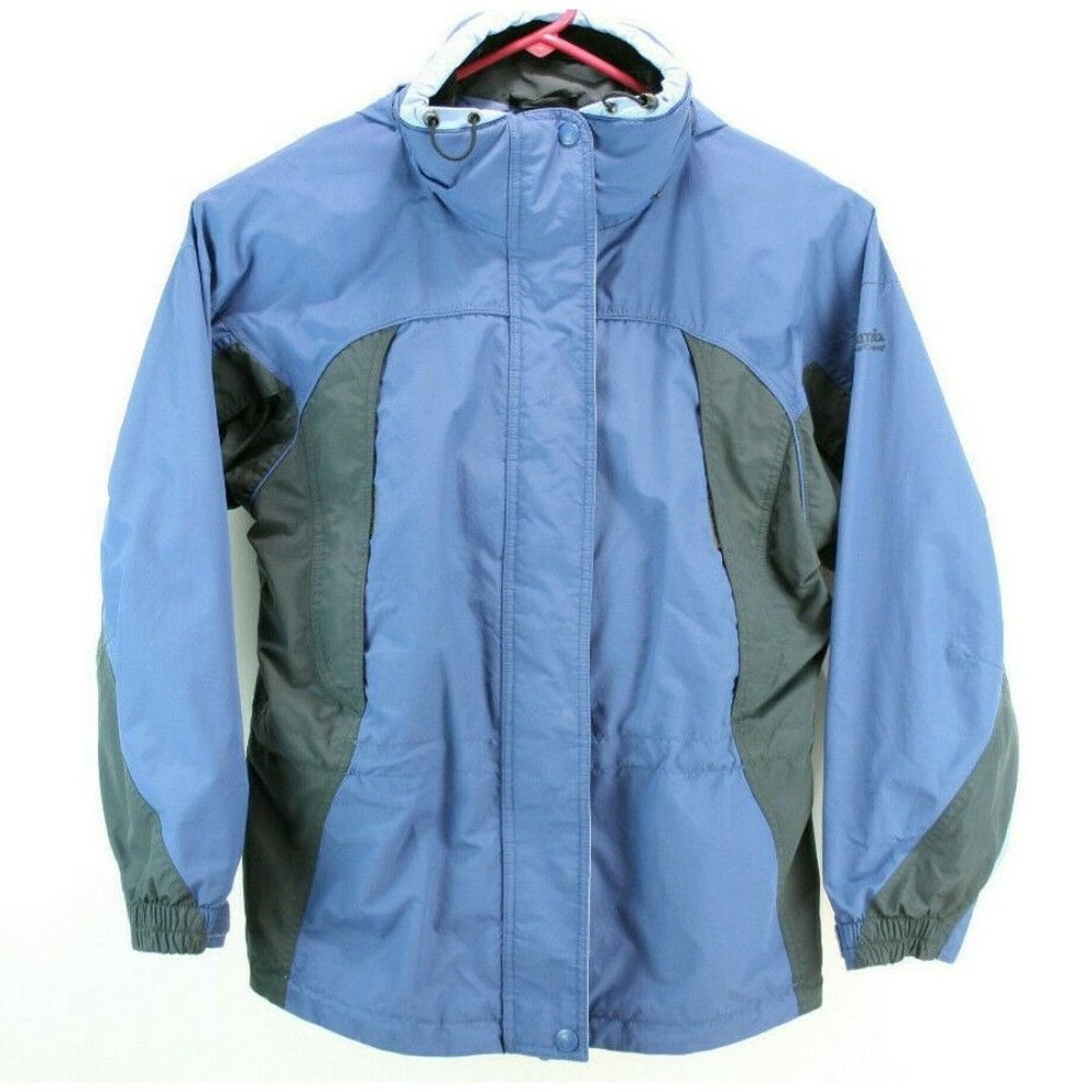 Columbia Coat Womens Sz M Blue and Gray Shell only Core Interchange Rainshield